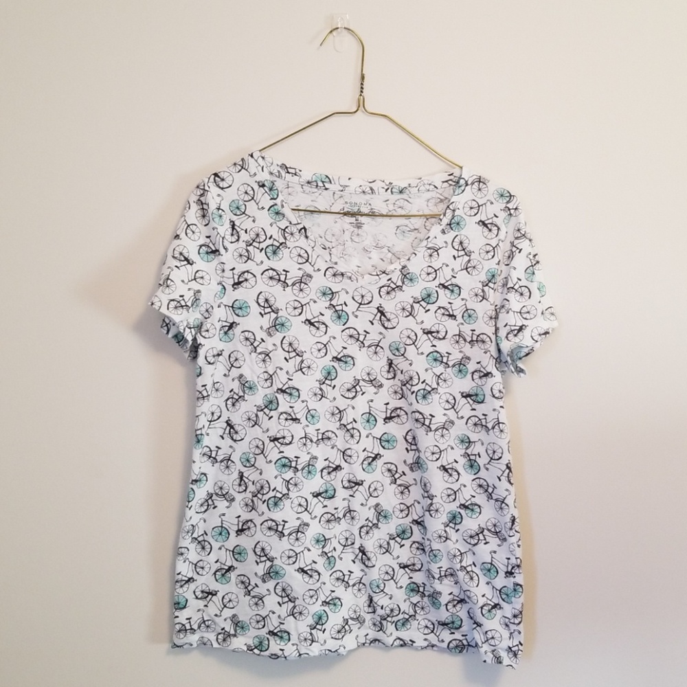 Bicycle Print Tee